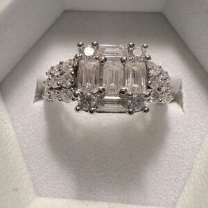 925 Sterling Silver MOISSANITE Ring